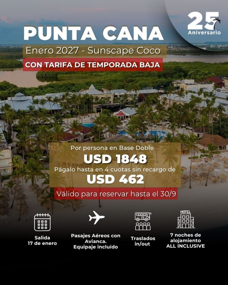 punta cana oferta verano a tarifa de baja turismo cero