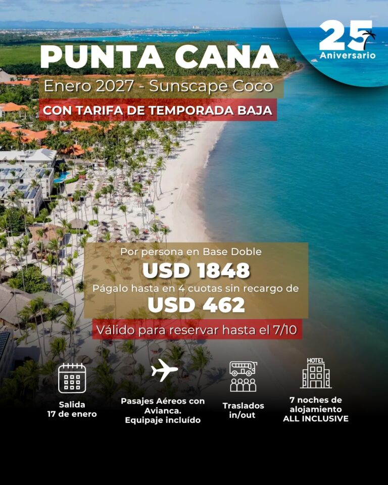 oferta caribe temporada 2027 turismo cero