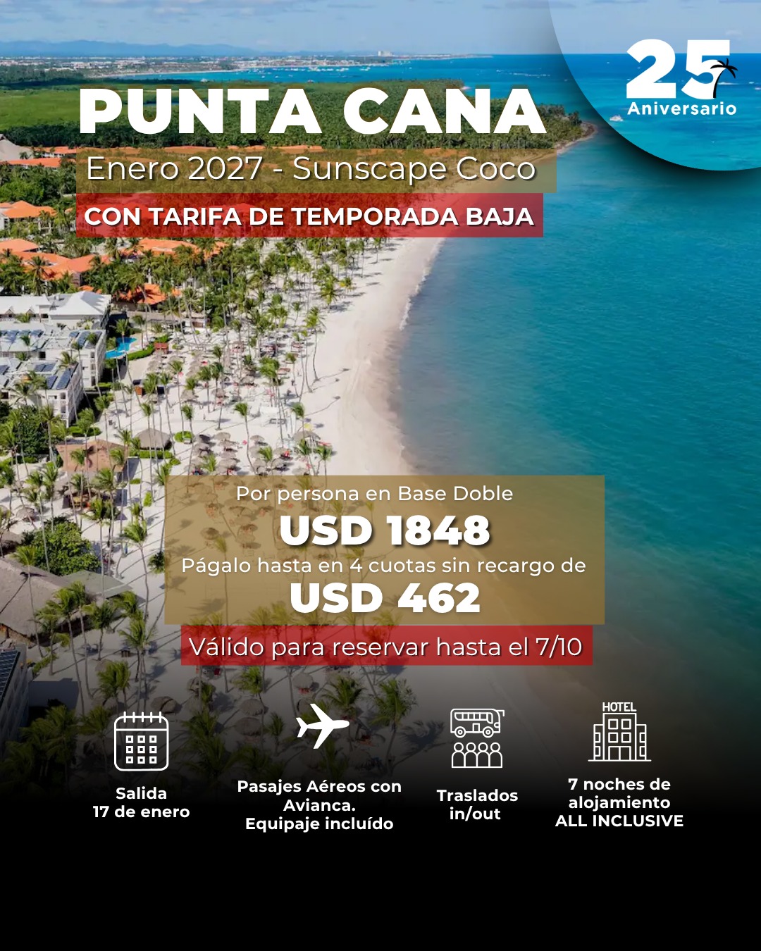 oferta caribe temporada 2027 turismo cero